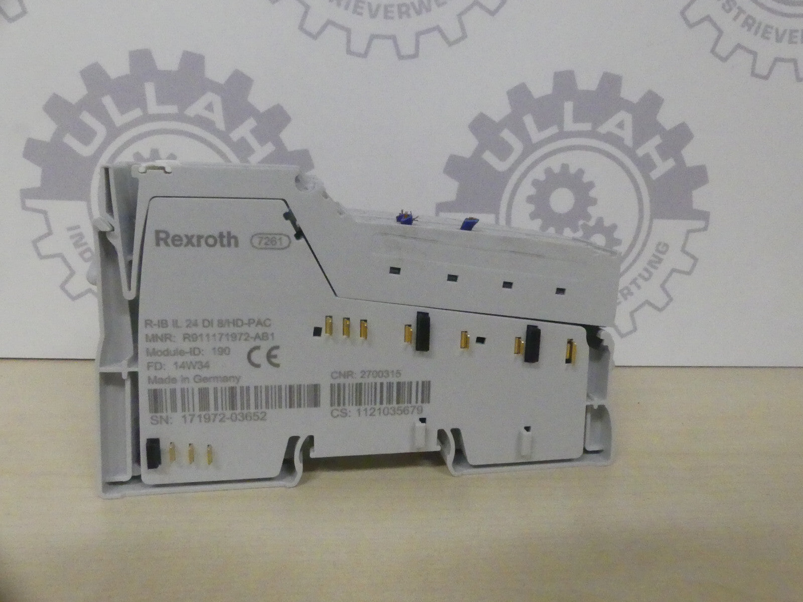 3X REXROTH R-IB IL 24 DI 8/HD-PAC MNR: R911171972-AB1