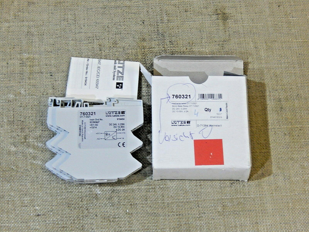 4x  Lütze  Relais Module OT-7 0321 // 760321 neu
