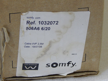 Somfy Rohrmotor 506A6 6/20  LT 50    6  Nm Rolladenmotor, Rolladenantrieb, Motor