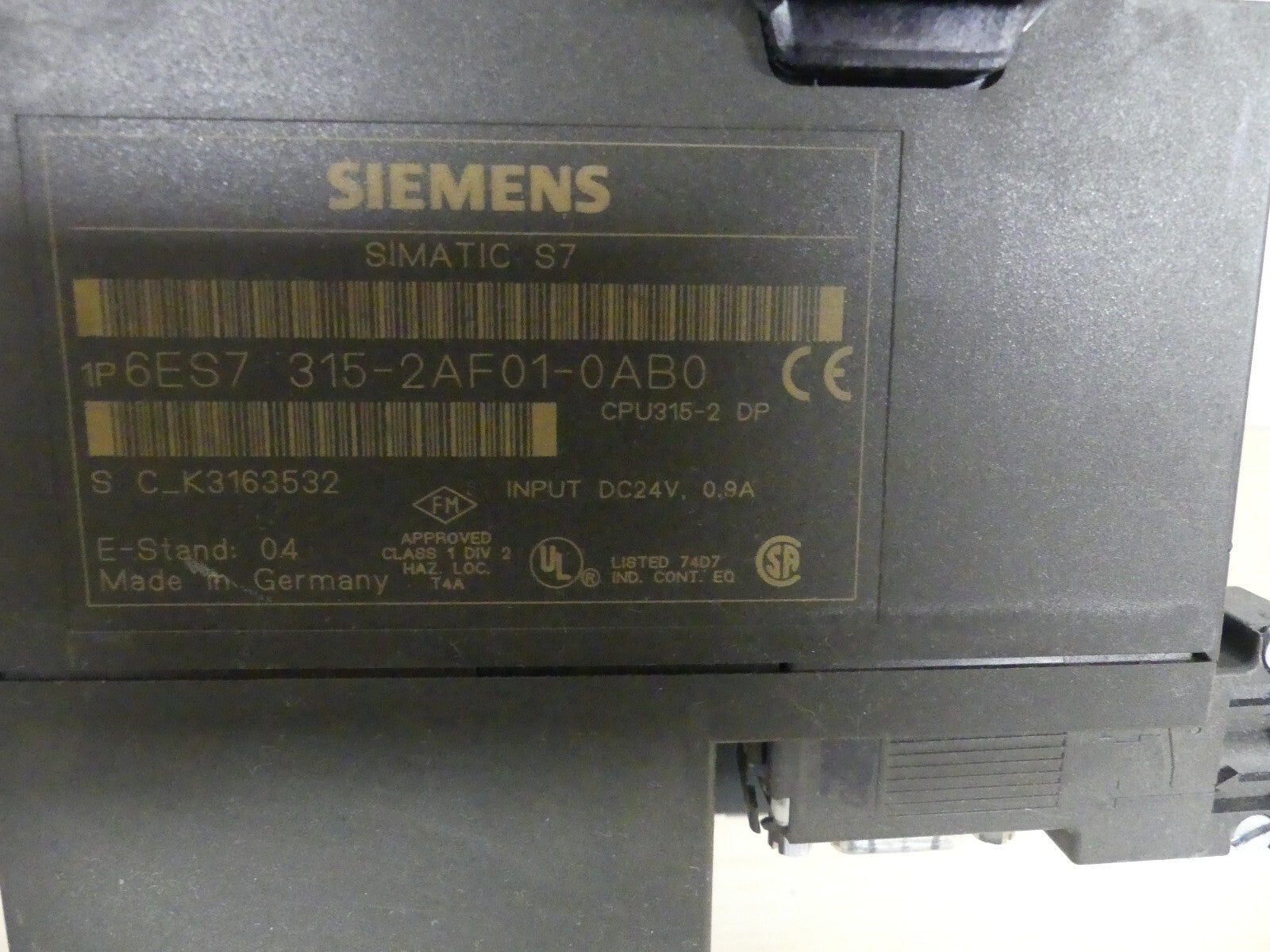 SIEMENS 6ES7315-2AF01-0AB0, leicht beschädigt s. Bilder