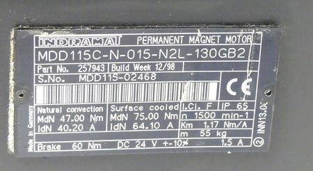INDRAMAT MDD115C-N-015-N2L-130GB2