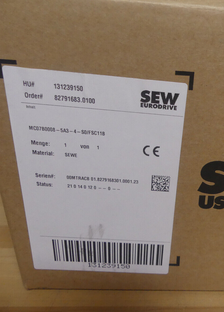 SEW Eurodrive Movitrac B Umrichter MC07B0008-5A3-4-S0/FSC11B