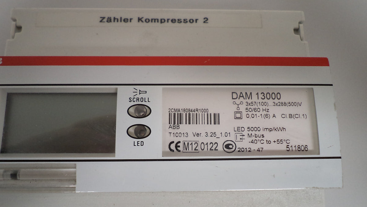 DAM 13000 Messwandlerzähler 2CMA180844R1000