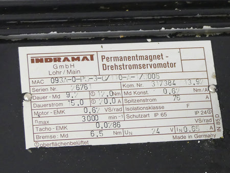 Rexroth MAC093A-0-PS-3-C/110-A-1/S005
