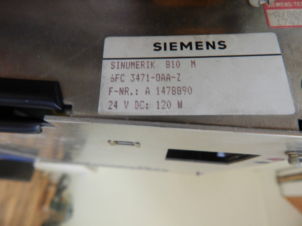 Siemens 810M, Siemens 6FC3471-0AA-Z  mit 6FX1124/1125/1121/1120/1126 Bedienpanel