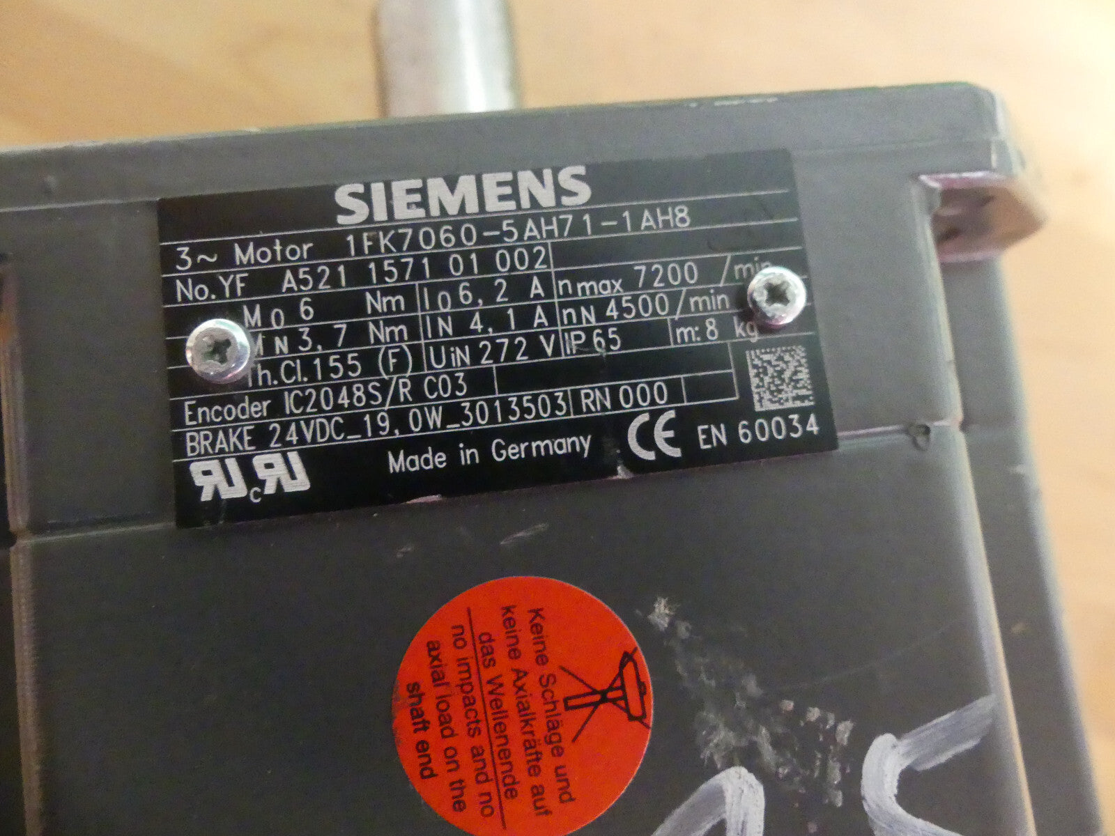 Siemens 1FK7060-5AH71-1AH8