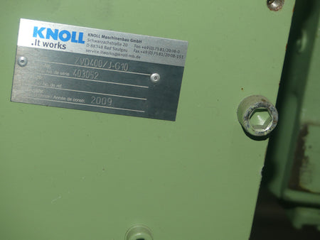 Knoll ZVD 400/J-G10 Zwei Wellen   Rotormesser  Spänebrecher Baujahr 2009