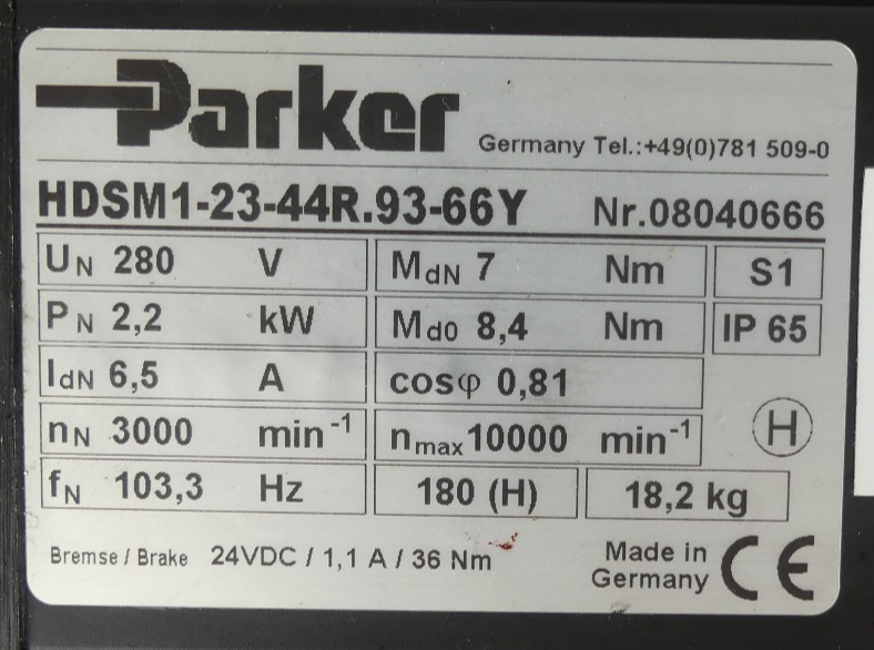 Parker HDSM1-23-44R.93-66Y