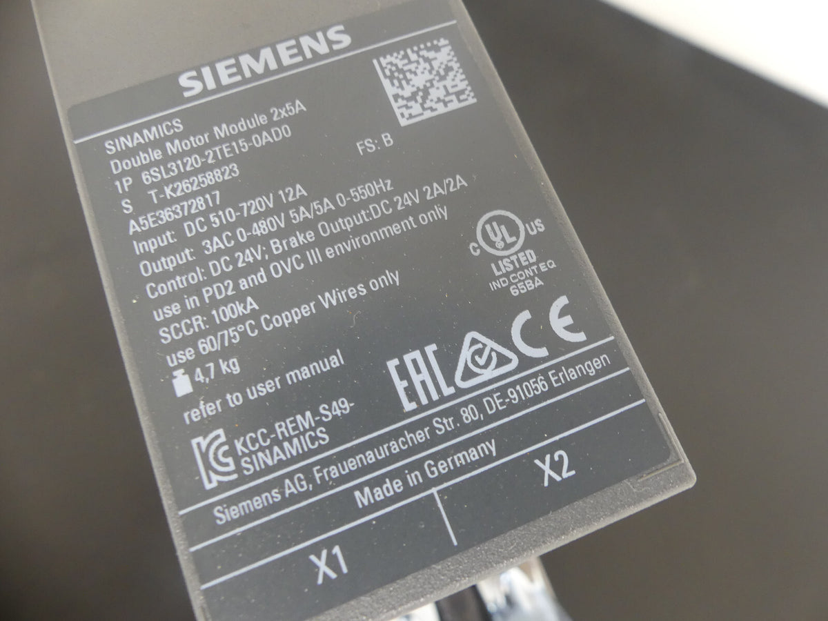 Siemens 6SL3120-2TE15-0AD0