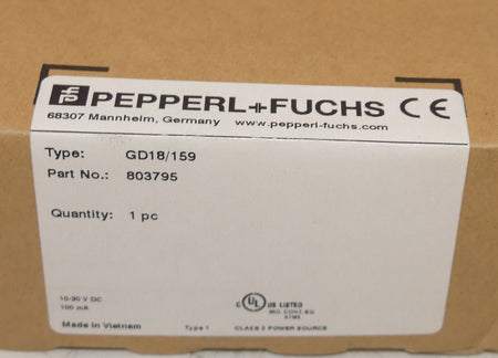 PEPPERL+FUCHS GD18/159 803795