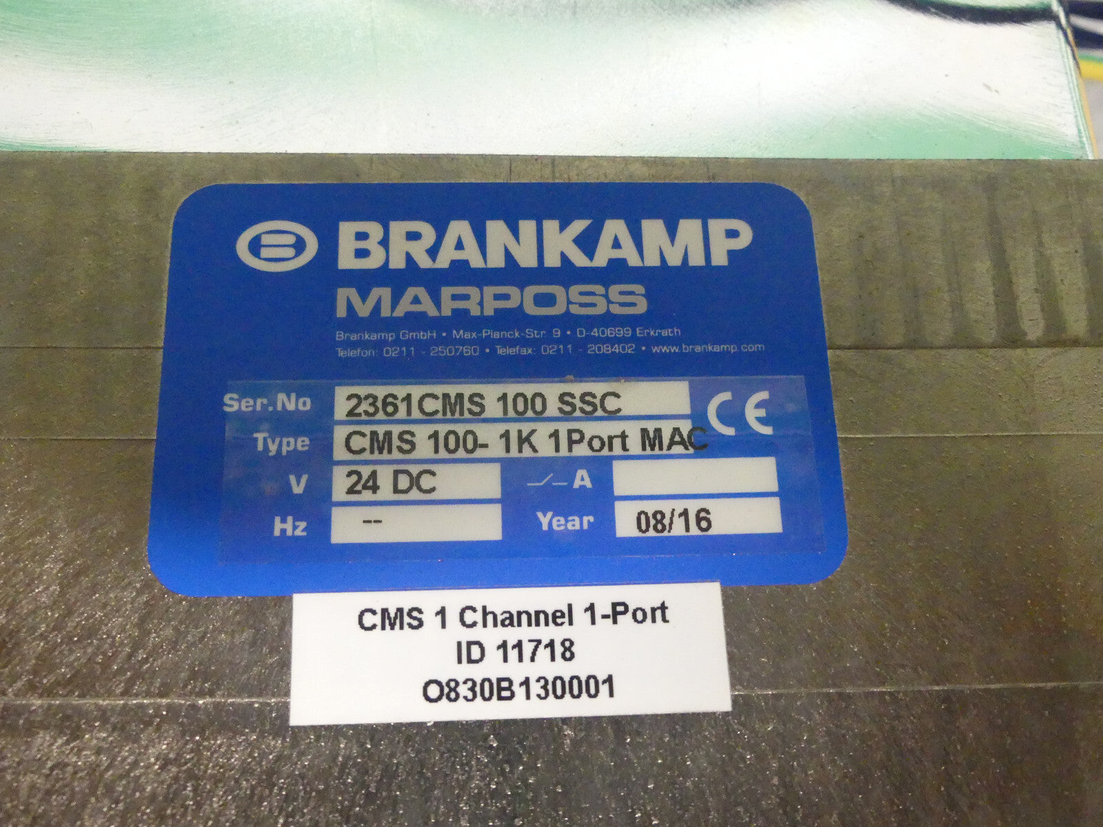 brankamp marposs cms 100-1k 1port mac