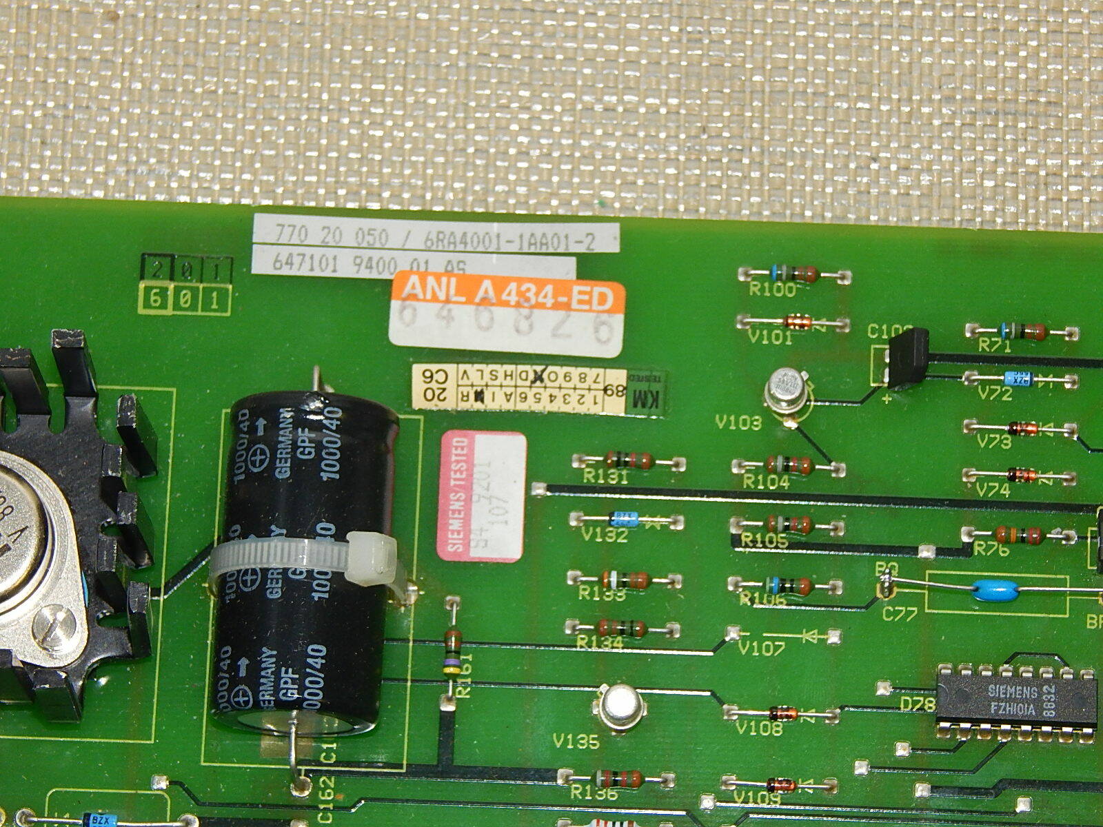 SIEMENS 6RA4001-1AA01 Simoreg  Used
