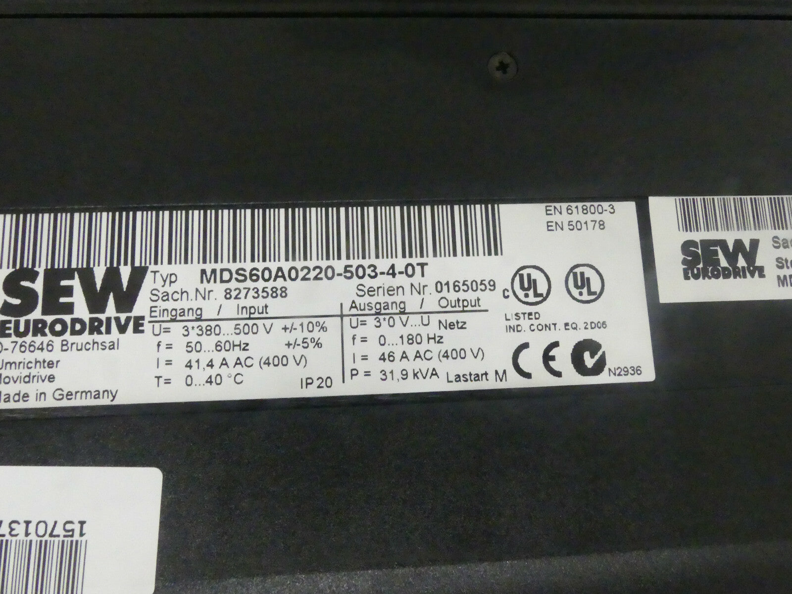 SEW MDS60A0220-503-4-0T