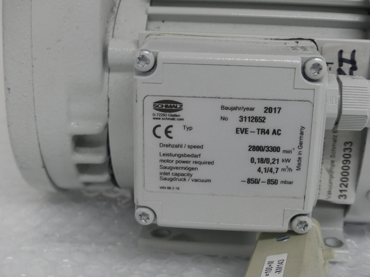 Schmalz EVE-TR4AC Vakuumpumpe EVE-TR4 AC