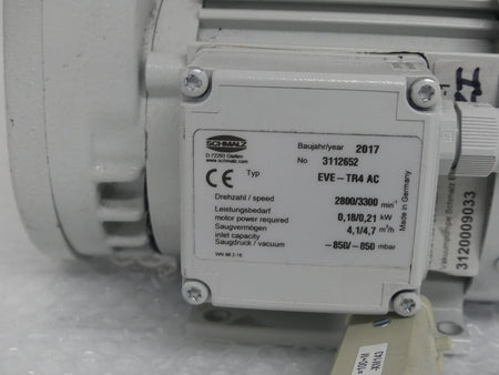 Schmalz EVE-TR4AC Vakuumpumpe EVE-TR4 AC