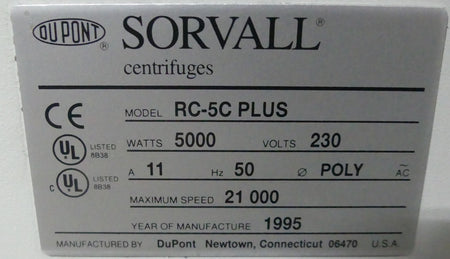 Dupont Sorvall Rc-5C plus