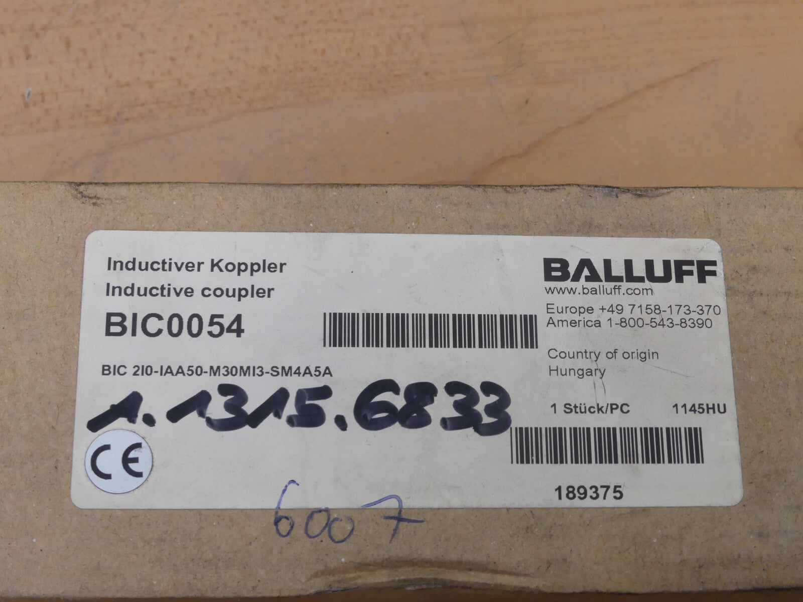 Balluff BIC0054 Fluid Pressure Regulator