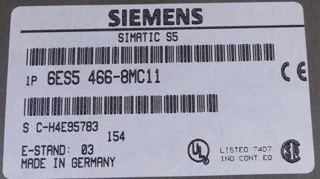 SIEMENS SIMATIC S5 Analog Input Modul  6ES5 466-8MC11