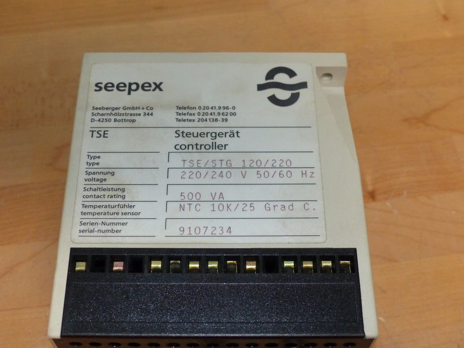 SEEPEX TSE/STG 120/220 Steuergerät TemperaturRegl used s.Bilder