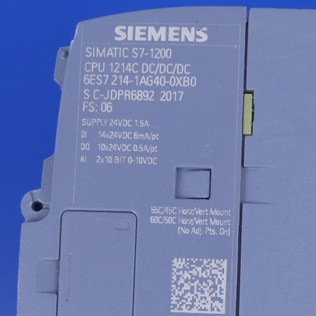 Siemens  Simatic S7-1200 CPU 1200 6ES7214-1AG40-0XB0