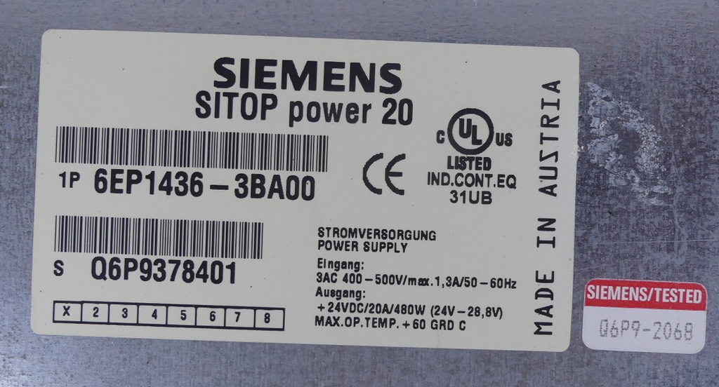 Siemens Sitop Power 20 6EP1 436 3BA00
