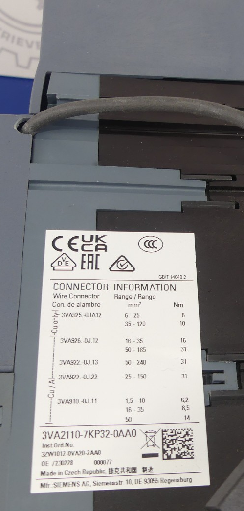 SIEMENS 3VA2110-7KP32-0AA0