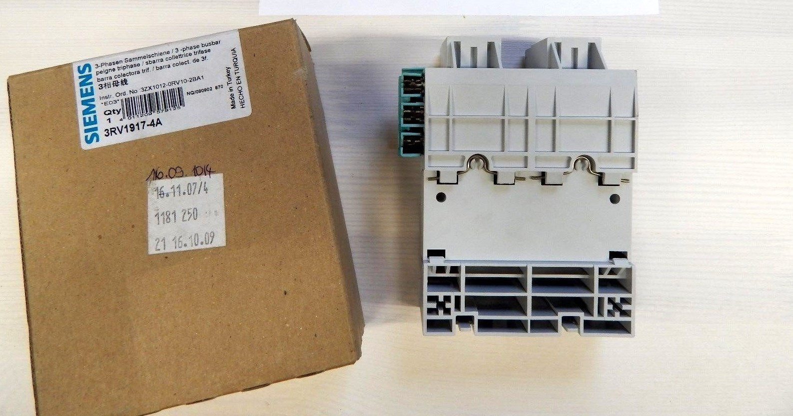 Siemens 3-Phasen Sammelschiene 6RV1917-4A Neu