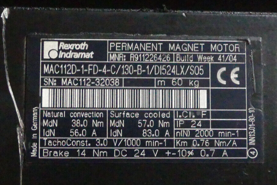 REXROTH  MAC112D-1-FD-4-C/130-B-1/DI524LX/S05
