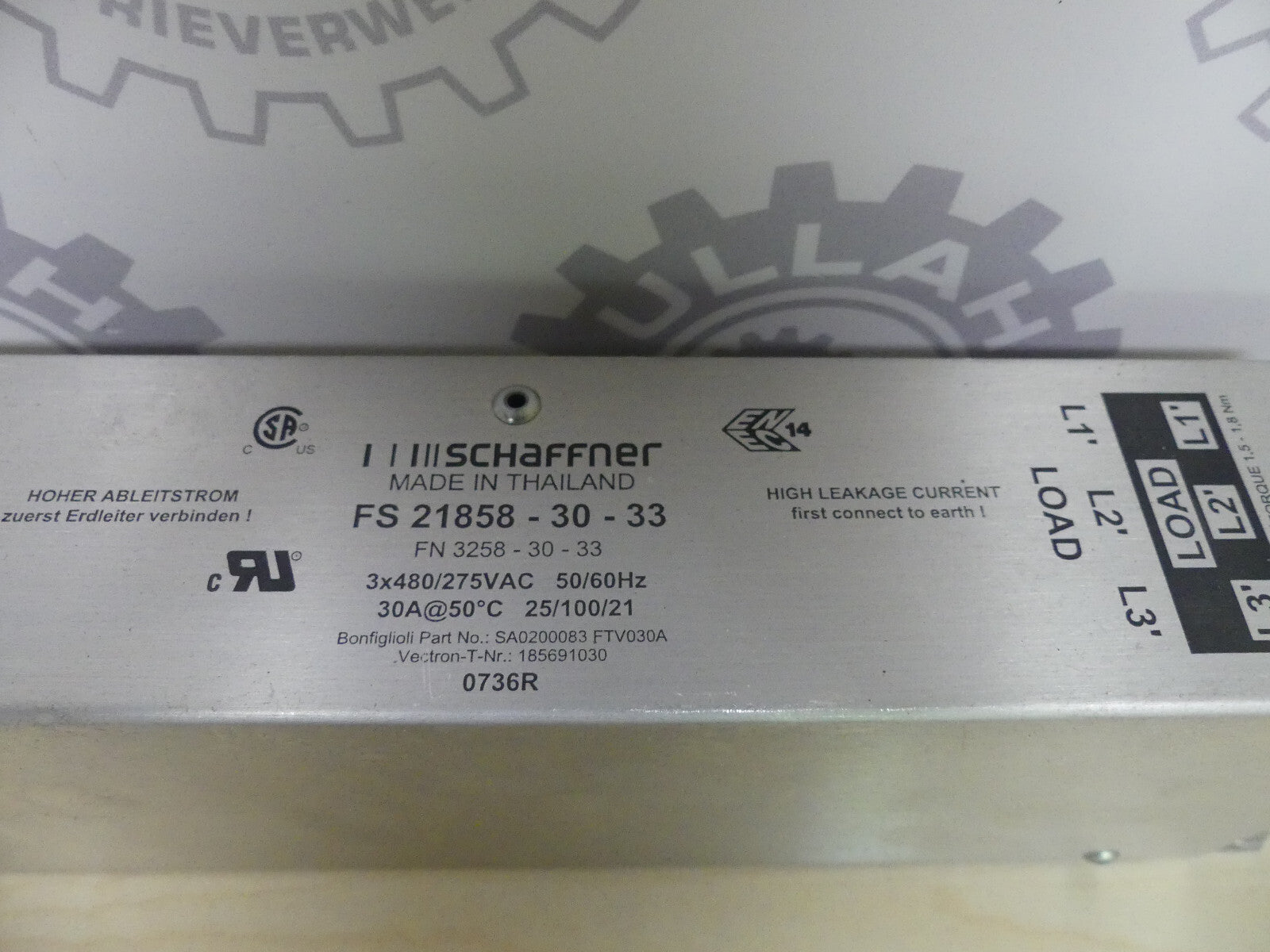 SCHAFFNER FS 21858-30-33