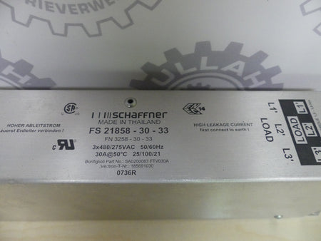 SCHAFFNER FS 21858-30-33