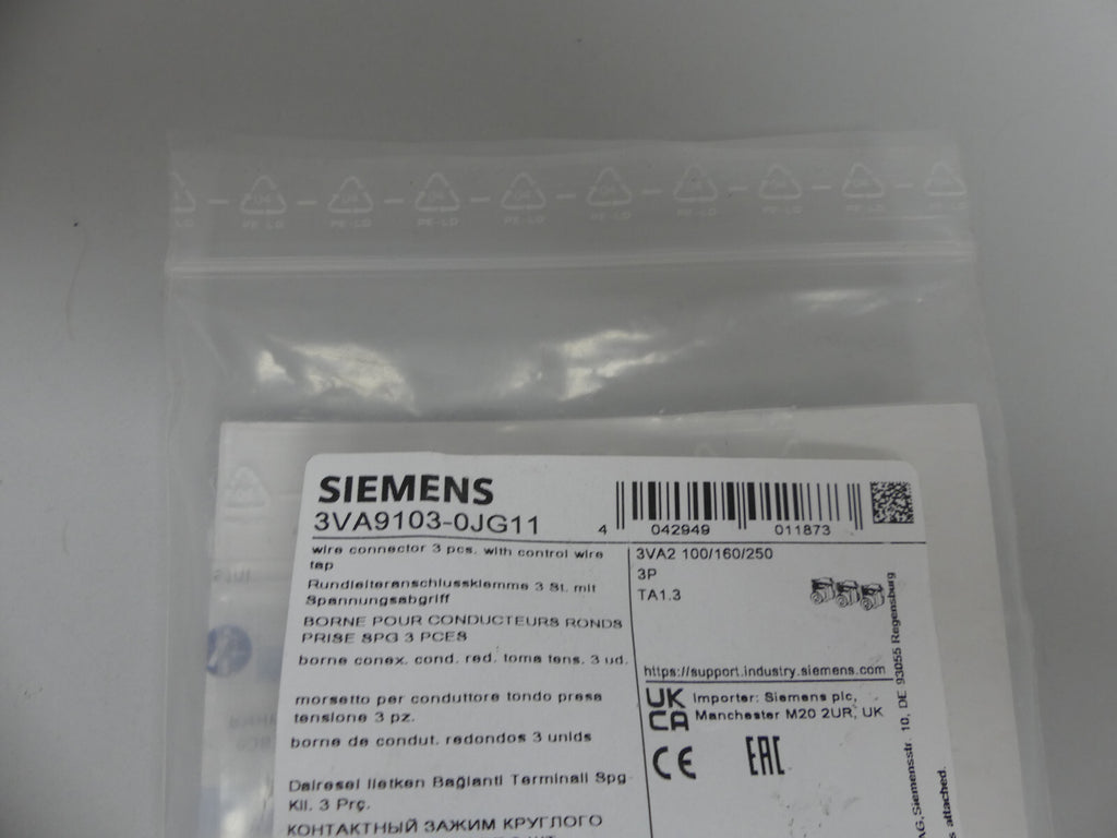 Siemens Rundleiteranschlussklemme 3VA9103-0JG11