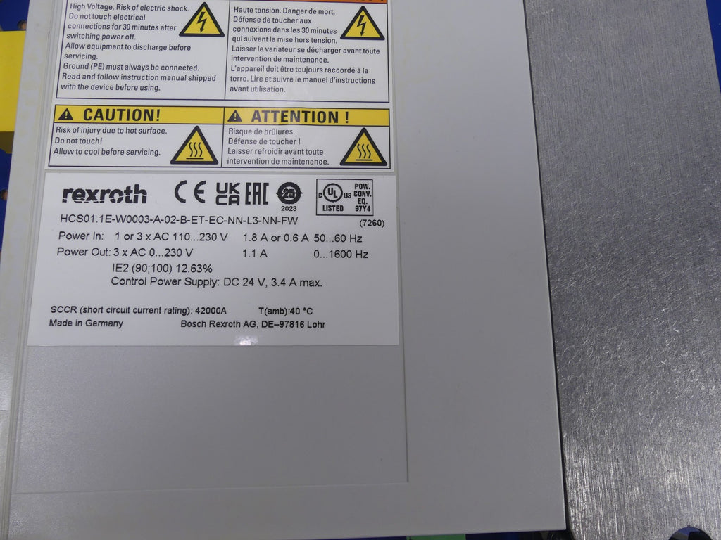 Rexroth HCS01.1E-W0003-A-02-B-ET-EC-NN-L3-NN-FW