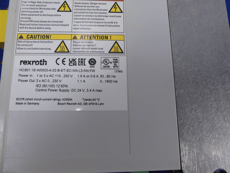 Rexroth HCS01.1E-W0003-A-02-B-ET-EC-NN-L3-NN-FW