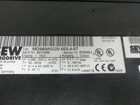SEW MDS60A0220-503-4-0T