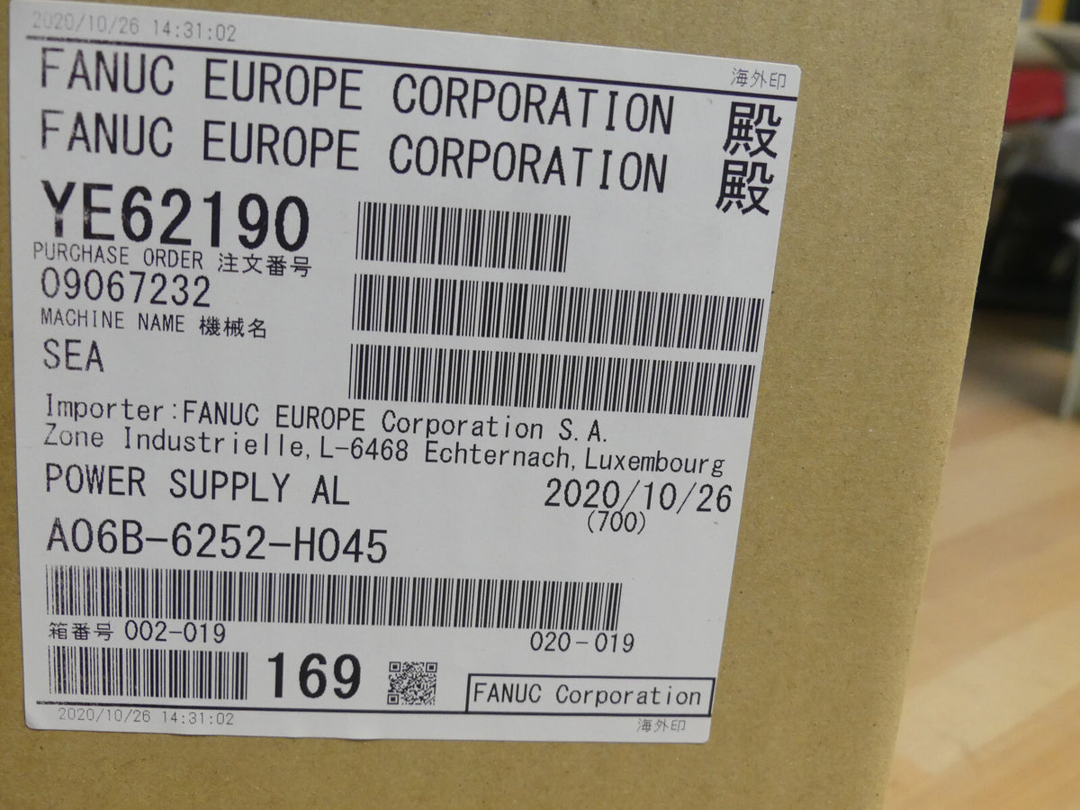 FANUC A06B-6252-H045 Servo Amplifier New