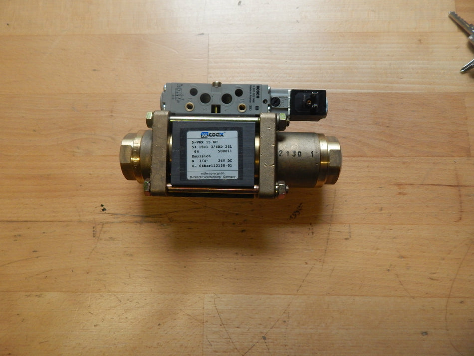 Coax Ventil 5-VMK 15  NC  0-64bar112130-01  Unbenutzt