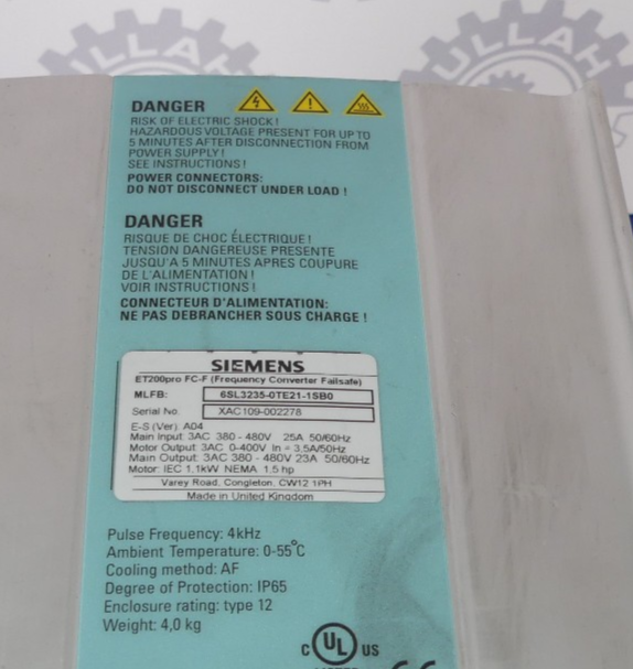 SIEMENS 6SL3235-0TE21-1SB0