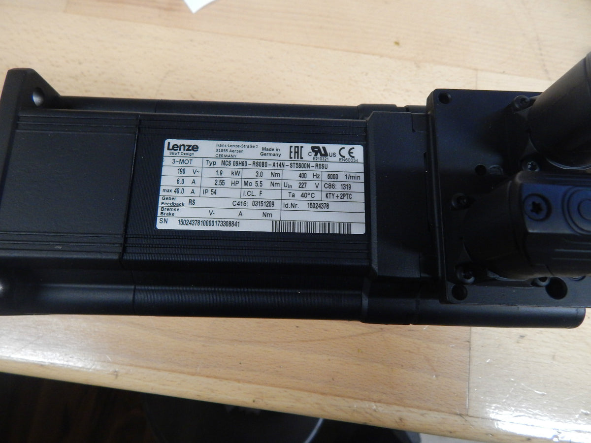 LENZE Servomotor MCS 09H60-RS0B0-A14N-ST5S00N-R0SU OVP 