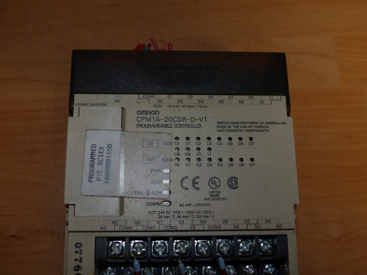 OMRON cpm1a 20cdr d v1   cpm1a-20cdr-d-v1 used