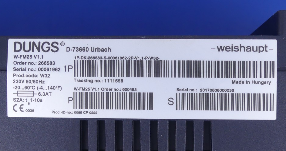 Weishaupt DUNGS W-FM25 V1.1