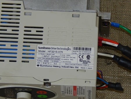  Sumitomo Drive Technologies HF-320a 1PH-200.V-0.75kW // HF321S-A75