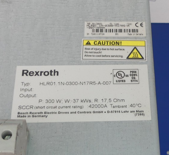REXROTH HLR01.1N-0300-N17R5-A-007