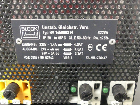 BLOCK BV 14520693 M Unstab. Gleichstrom. Versorg