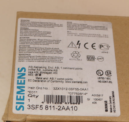 Siemens  3SF5811-2AA10  Druckschalter