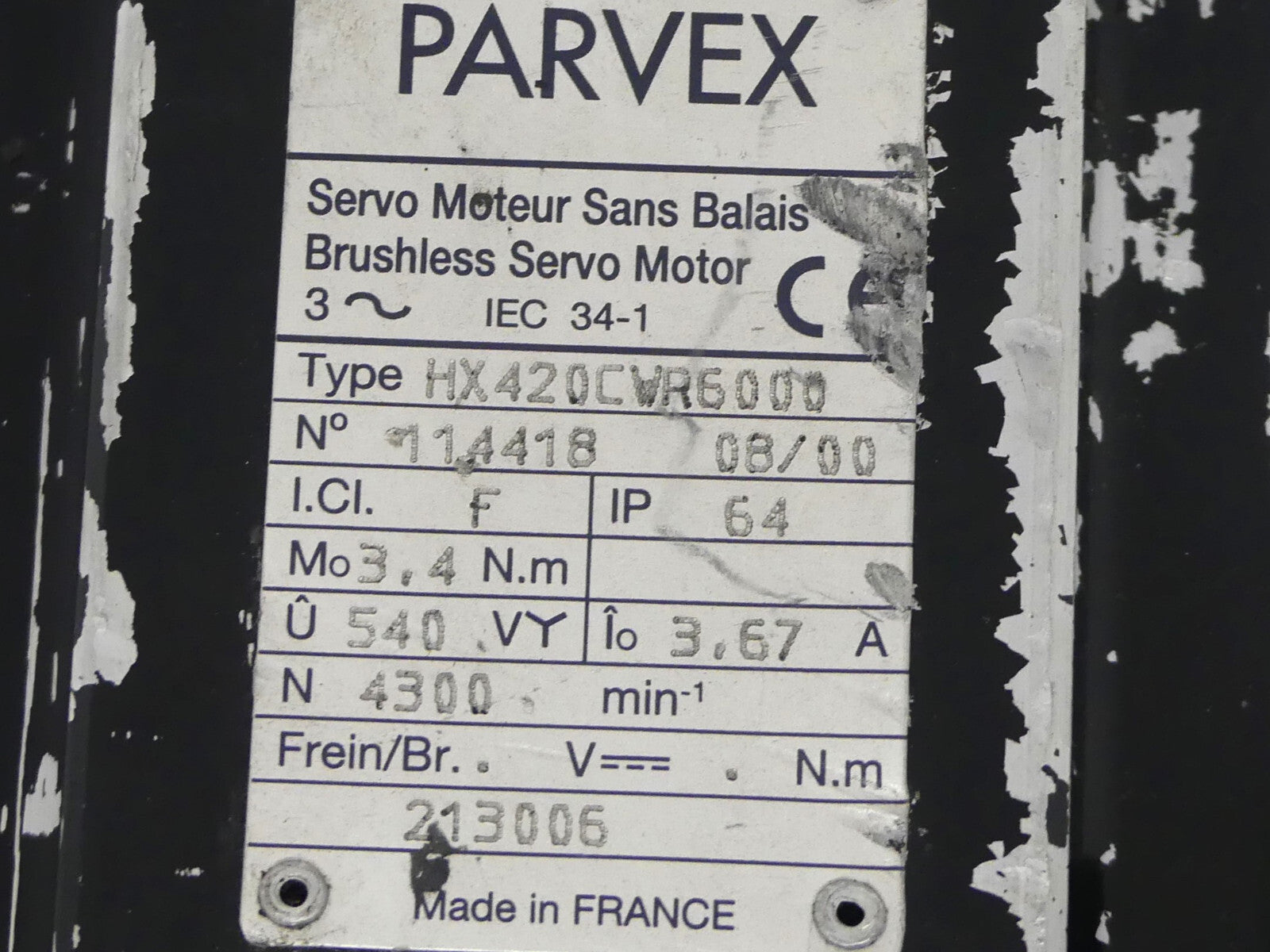 PARVEX HX420CWR6000