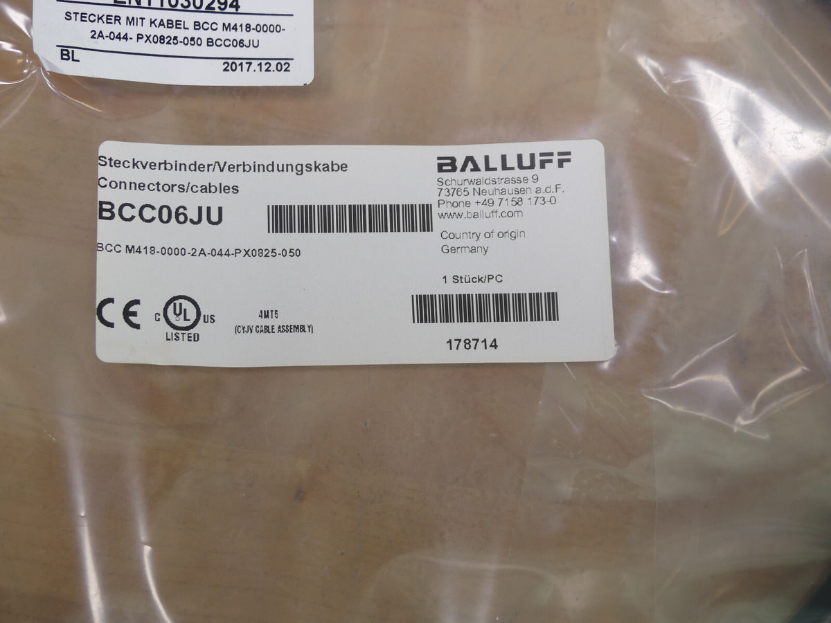 BALLUFF BCC06JU BCC M418-2A-044-PX0825-050