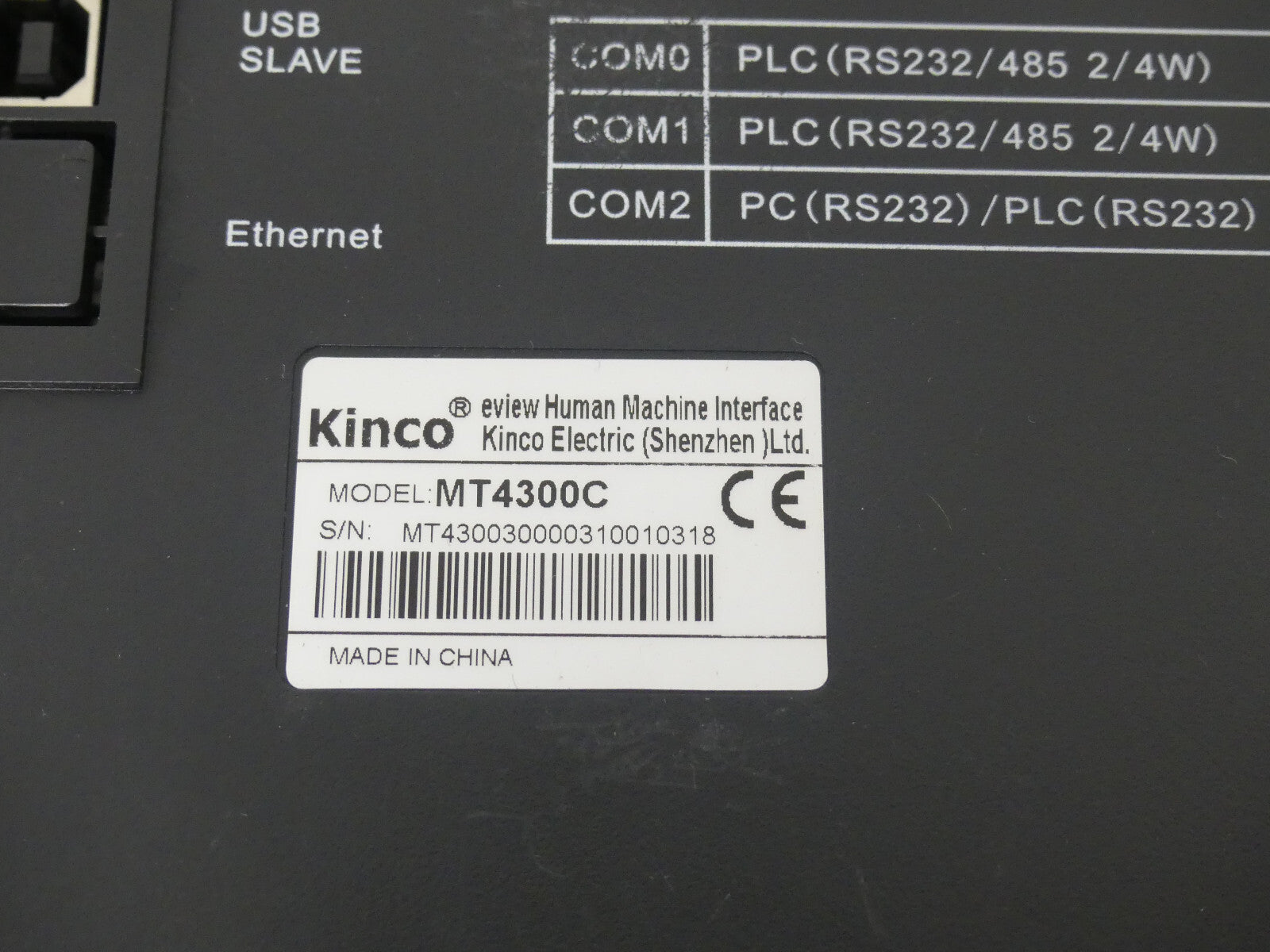 Kinco MT4300C HMI Touchscreen