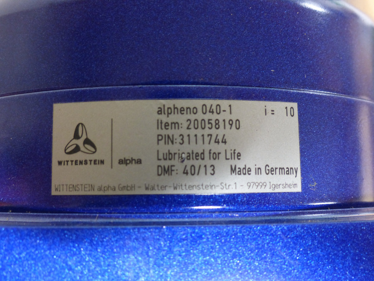 Wittenstein alpheno 040-1 i=10 used