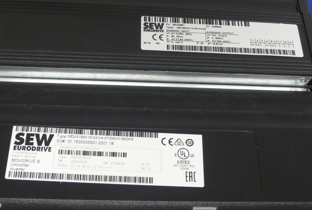 SEW MDX61B0110-5A3-4-0T/DEH11B/DFE