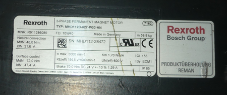 Rexroth MHD112D-027-PG3-AN